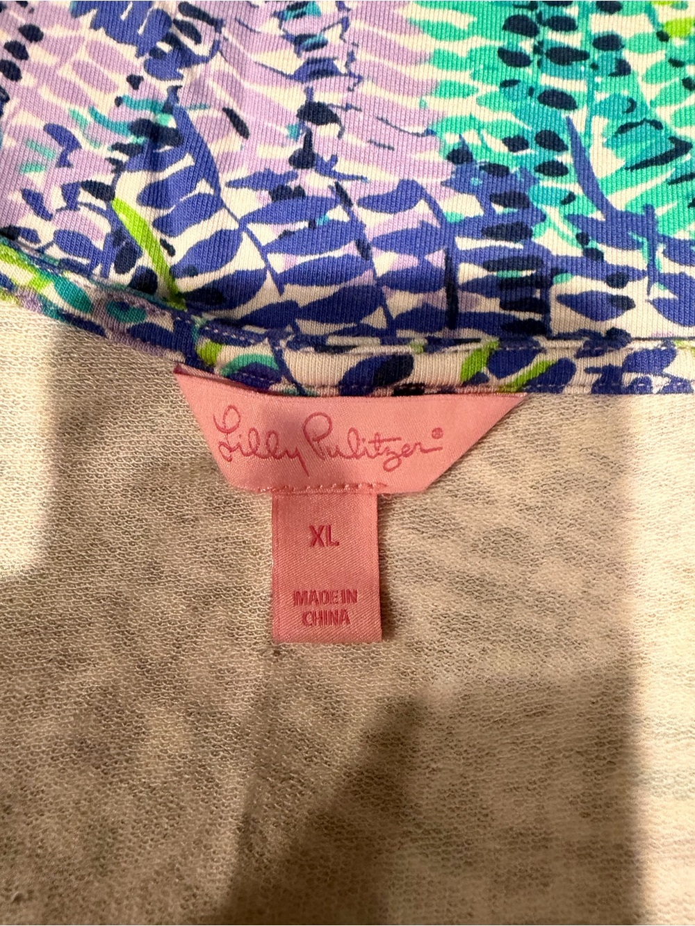 Lilly Pulitzer Blue, Aqua & Purple Printed Short-Sleeve Dress - Picture 5 of 5
